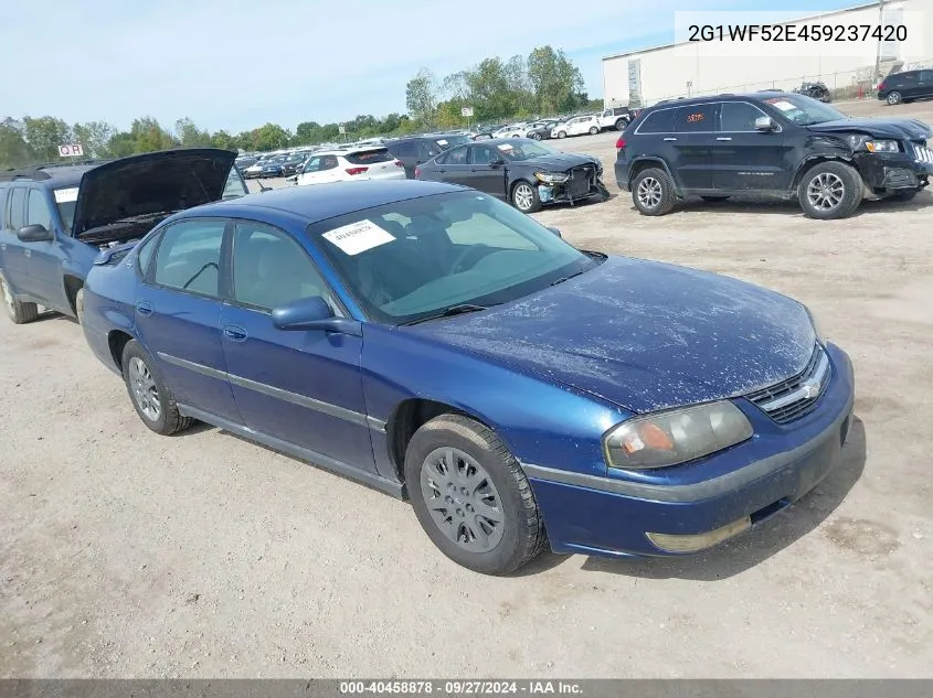 2005 Chevrolet Impala VIN: 2G1WF52E459237420 Lot: 40458878