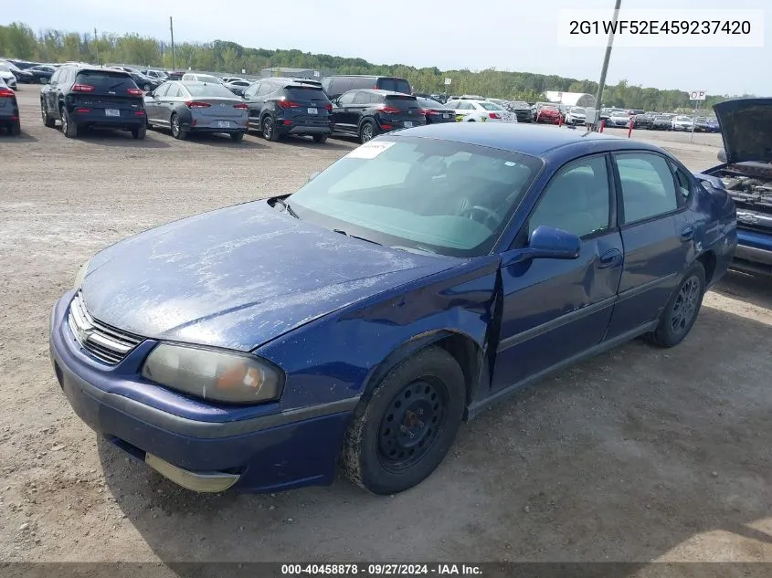 2005 Chevrolet Impala VIN: 2G1WF52E459237420 Lot: 40458878