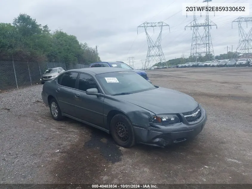 2005 Chevrolet Impala VIN: 2G1WF52E859330652 Lot: 40483834