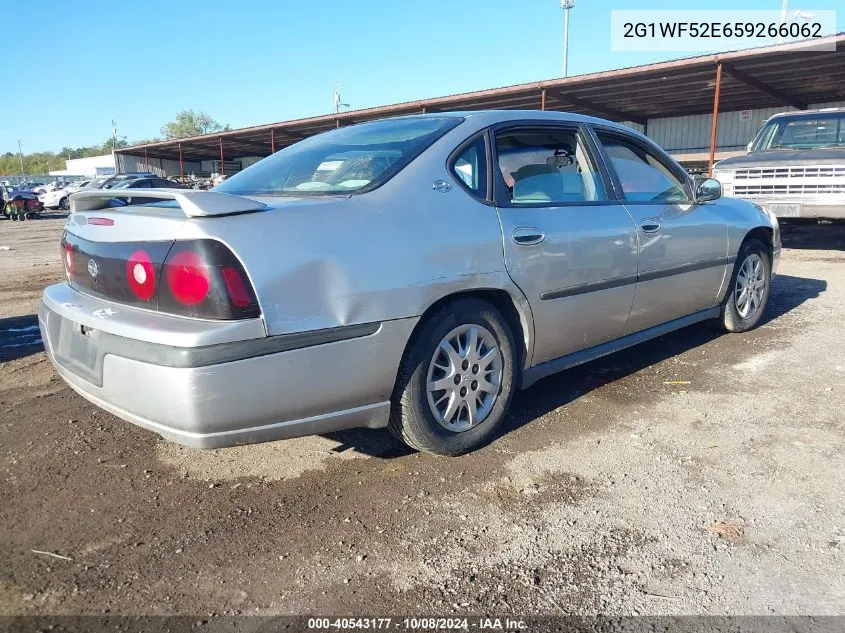 2005 Chevrolet Impala VIN: 2G1WF52E659266062 Lot: 40543177