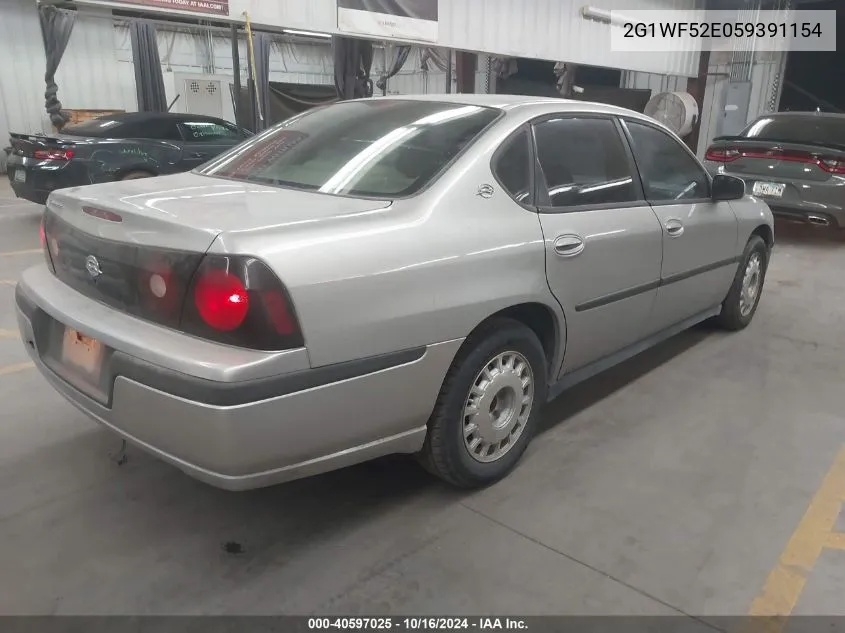 2005 Chevrolet Impala VIN: 2G1WF52E059391154 Lot: 40597025