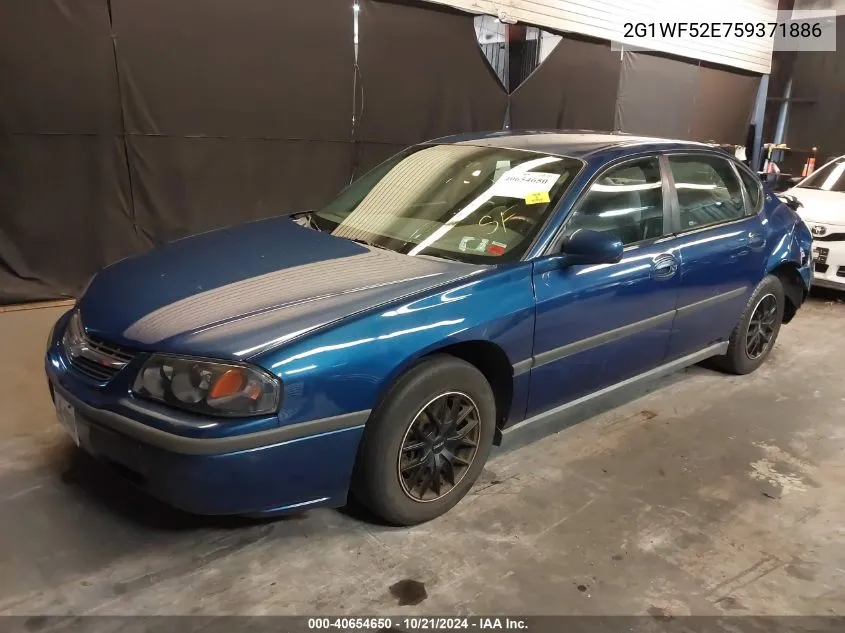 2005 Chevrolet Impala VIN: 2G1WF52E759371886 Lot: 40654650