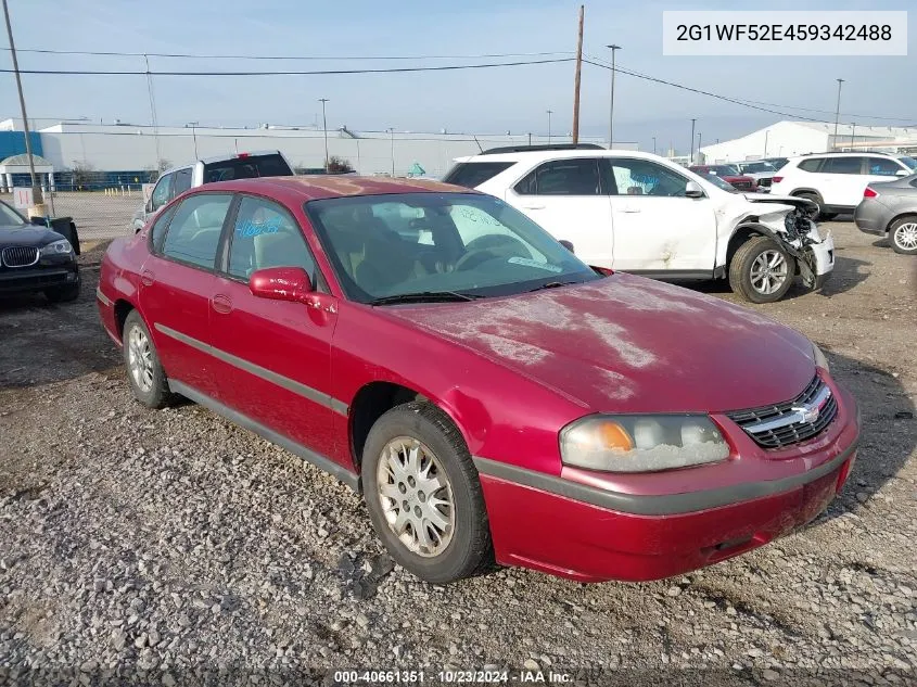 2005 Chevrolet Impala VIN: 2G1WF52E459342488 Lot: 40661351