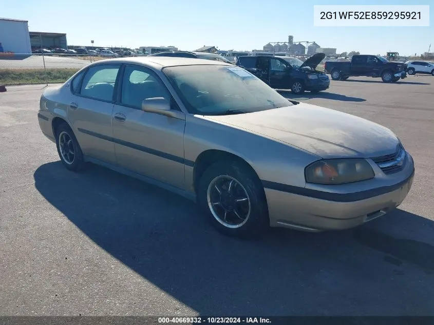 2005 Chevrolet Impala VIN: 2G1WF52E859295921 Lot: 40669332