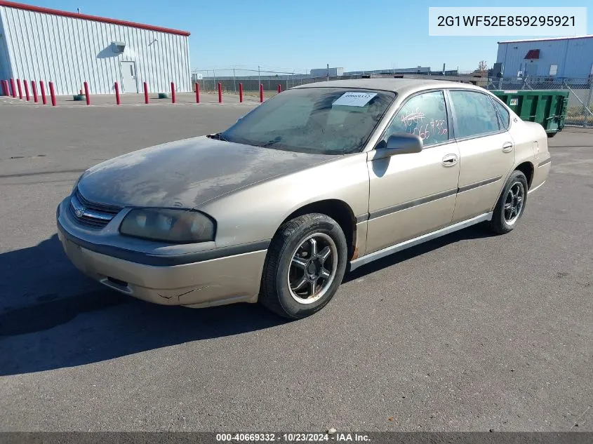 2005 Chevrolet Impala VIN: 2G1WF52E859295921 Lot: 40669332