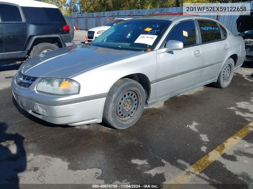 2005 Chevrolet Impala VIN: 2G1WF52EX59122658 Lot: 40670708