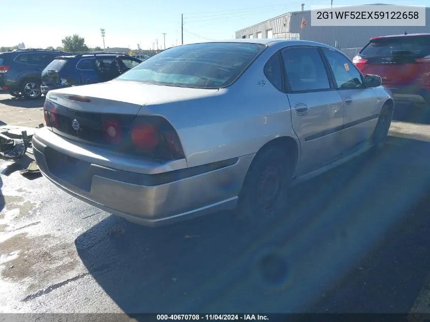 2005 Chevrolet Impala VIN: 2G1WF52EX59122658 Lot: 40670708