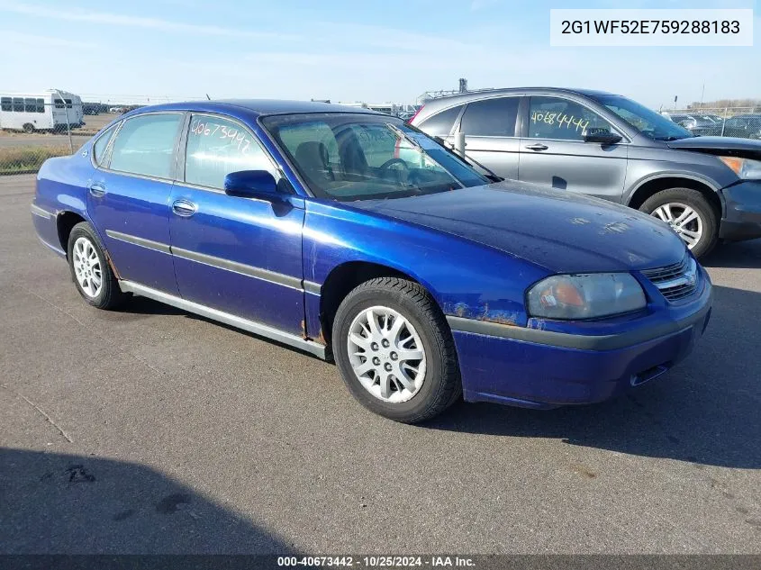 2005 Chevrolet Impala VIN: 2G1WF52E759288183 Lot: 40673442