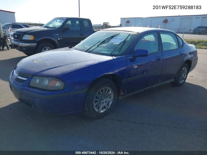 2G1WF52E759288183 2005 Chevrolet Impala