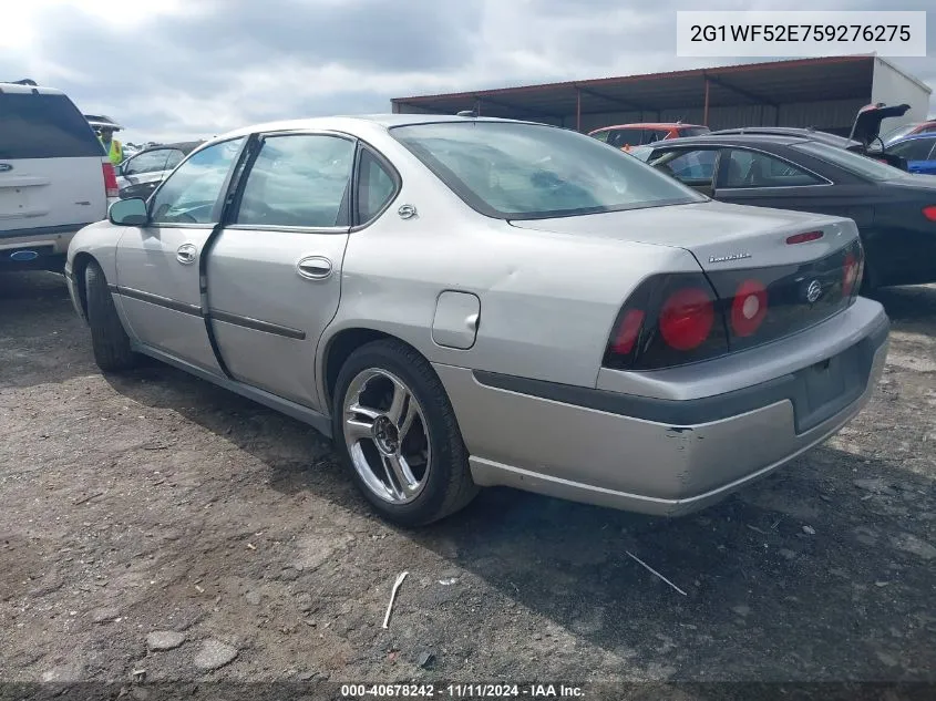 2005 Chevrolet Impala VIN: 2G1WF52E759276275 Lot: 40678242