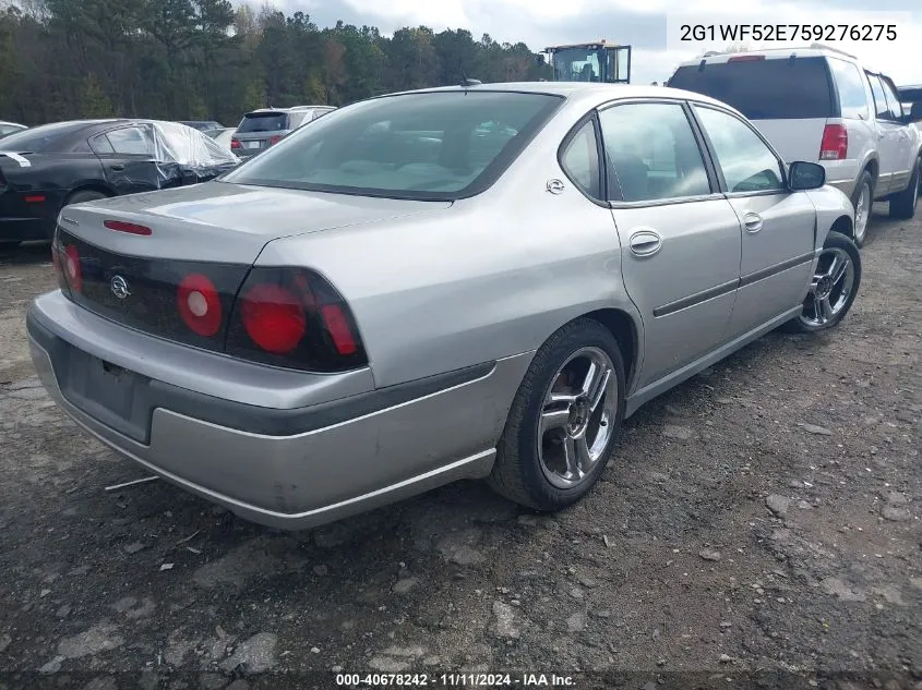 2005 Chevrolet Impala VIN: 2G1WF52E759276275 Lot: 40678242