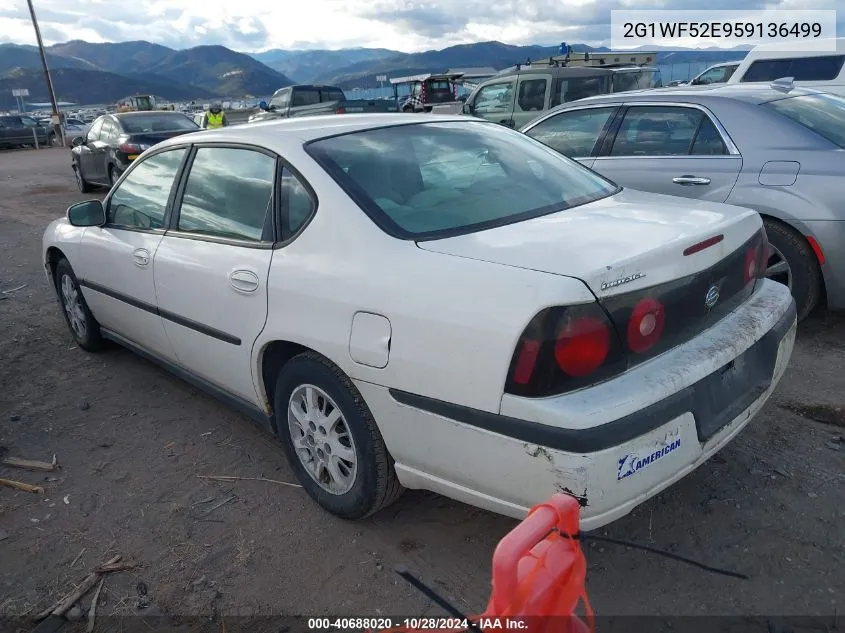 2005 Chevrolet Impala VIN: 2G1WF52E959136499 Lot: 40688020