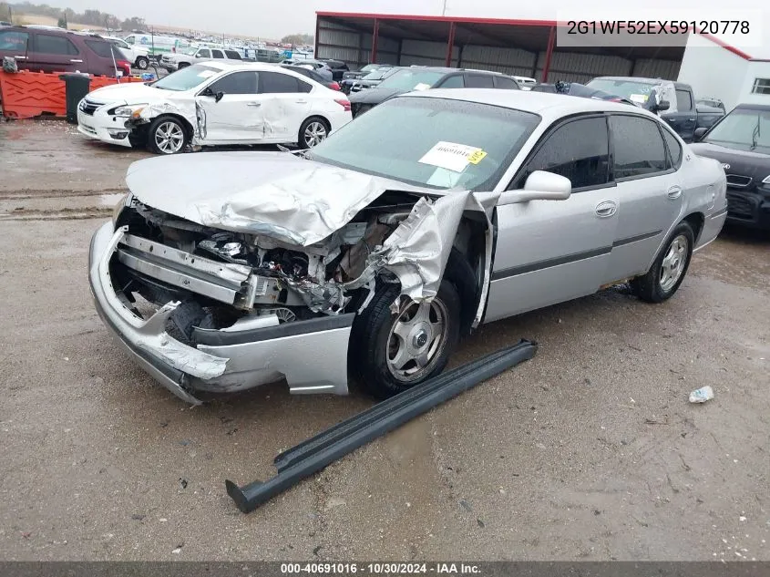 2G1WF52EX59120778 2005 Chevrolet Impala