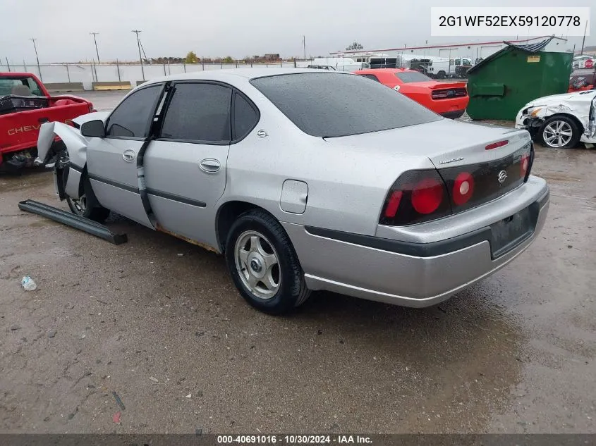 2G1WF52EX59120778 2005 Chevrolet Impala