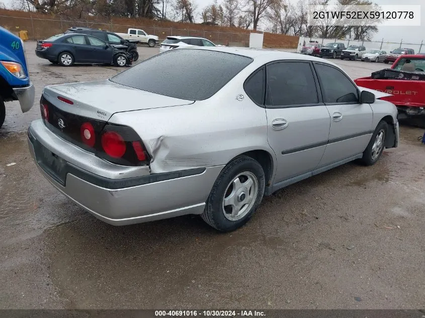 2G1WF52EX59120778 2005 Chevrolet Impala