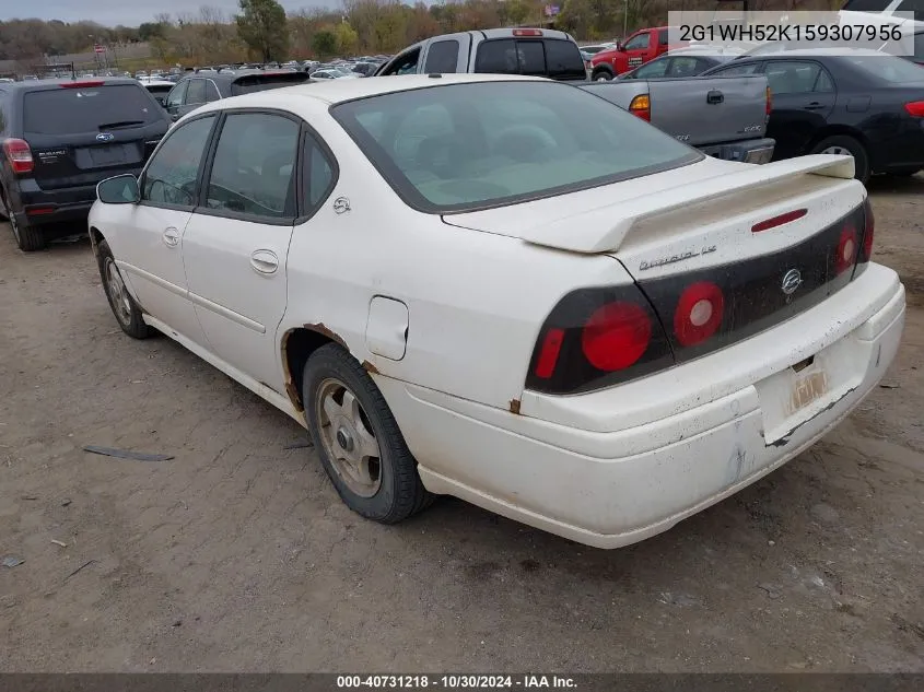 2005 Chevrolet Impala Ls VIN: 2G1WH52K159307956 Lot: 40731218