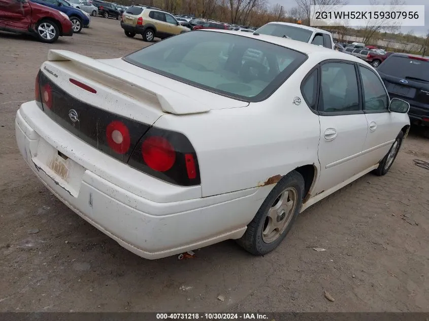 2005 Chevrolet Impala Ls VIN: 2G1WH52K159307956 Lot: 40731218