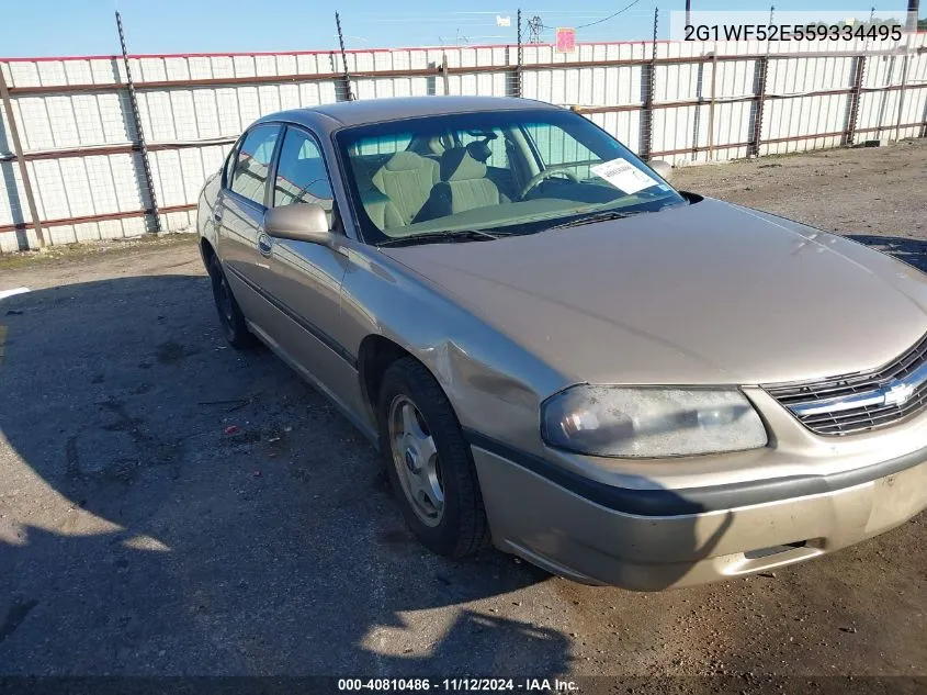 2005 Chevrolet Impala VIN: 2G1WF52E559334495 Lot: 40810486