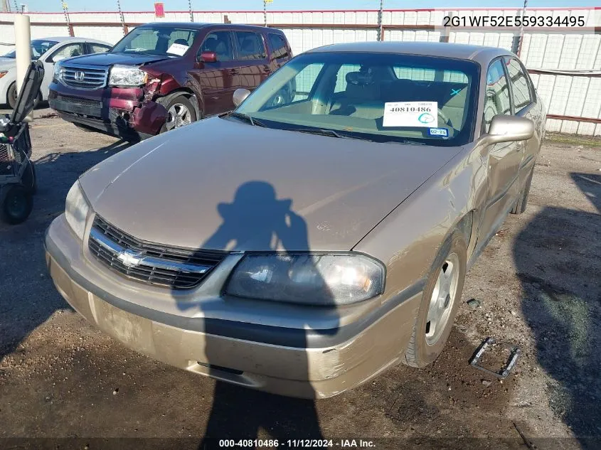 2005 Chevrolet Impala VIN: 2G1WF52E559334495 Lot: 40810486