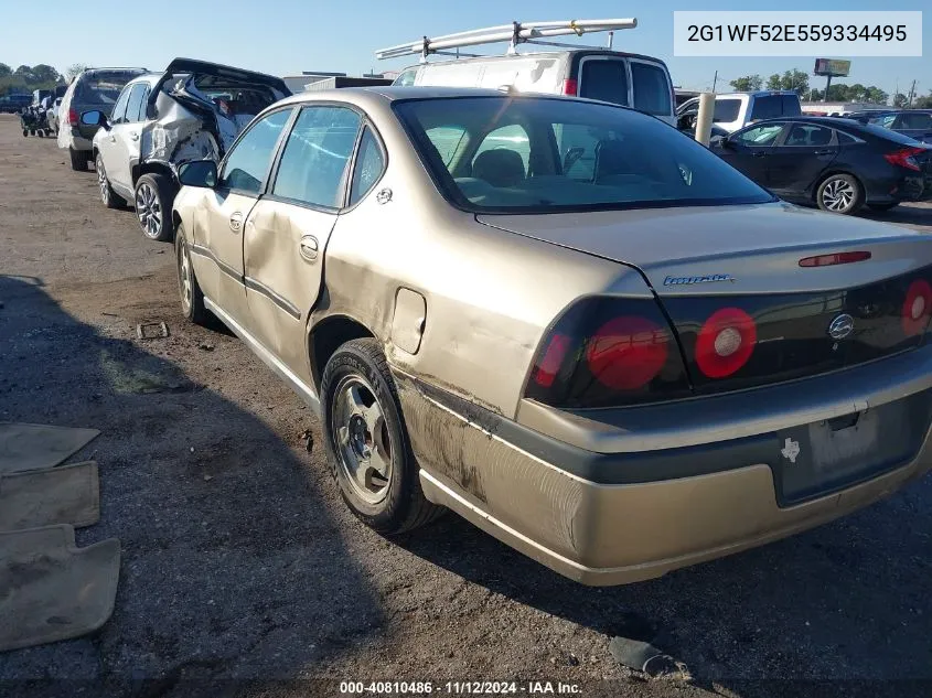 2005 Chevrolet Impala VIN: 2G1WF52E559334495 Lot: 40810486