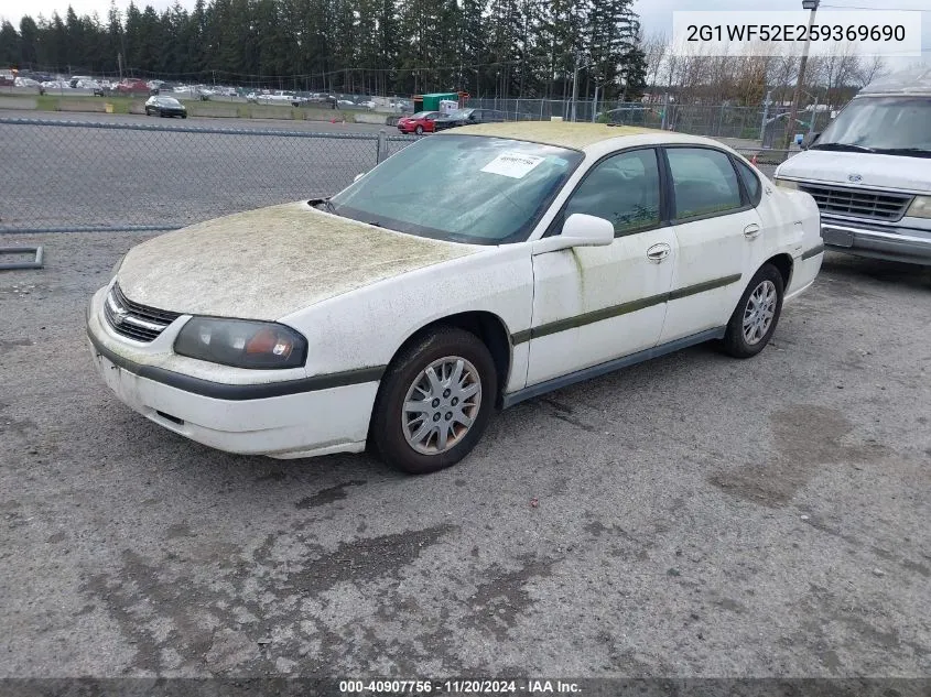 2005 Chevrolet Impala VIN: 2G1WF52E259369690 Lot: 40907756