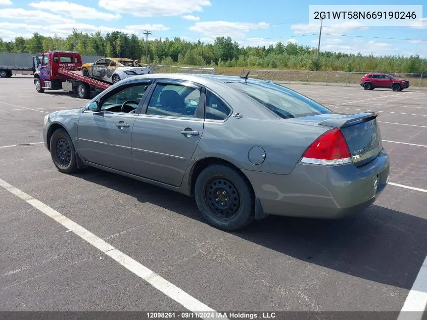 2006 Chevrolet Impala VIN: 2G1WT58N669190246 Lot: 12098261