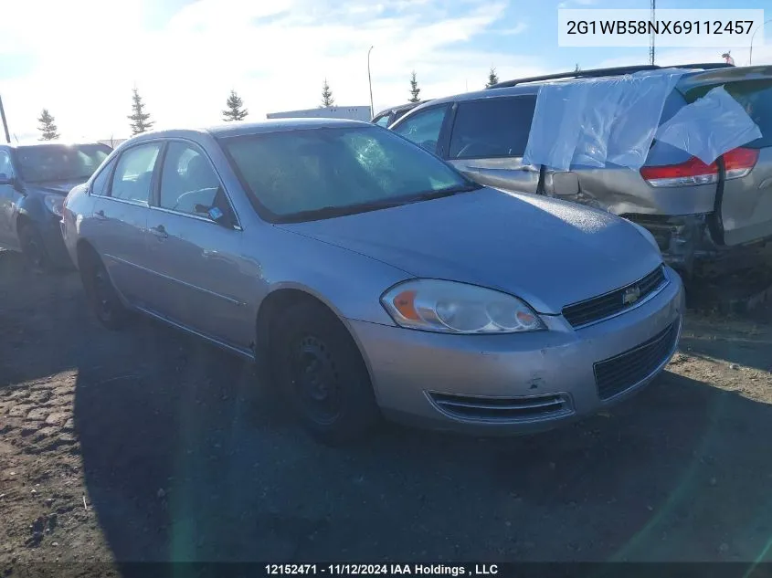 2006 Chevrolet Impala VIN: 2G1WB58NX69112457 Lot: 12152471