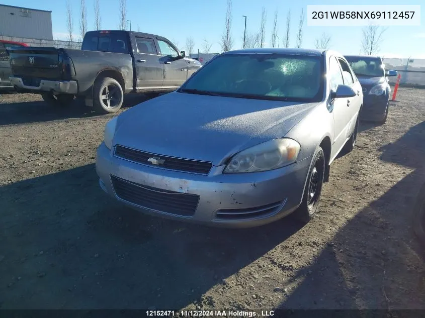 2006 Chevrolet Impala VIN: 2G1WB58NX69112457 Lot: 12152471