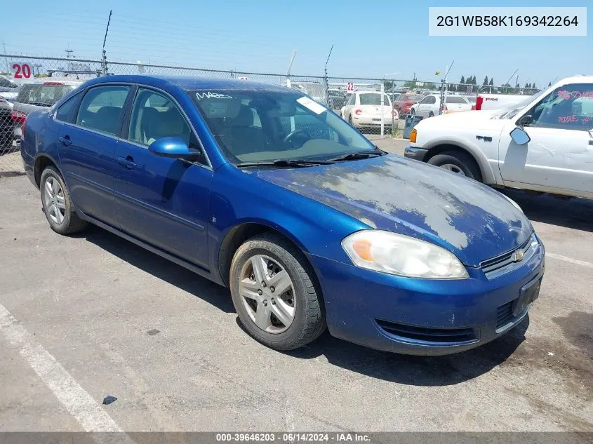 2G1WB58K169342264 2006 Chevrolet Impala Ls