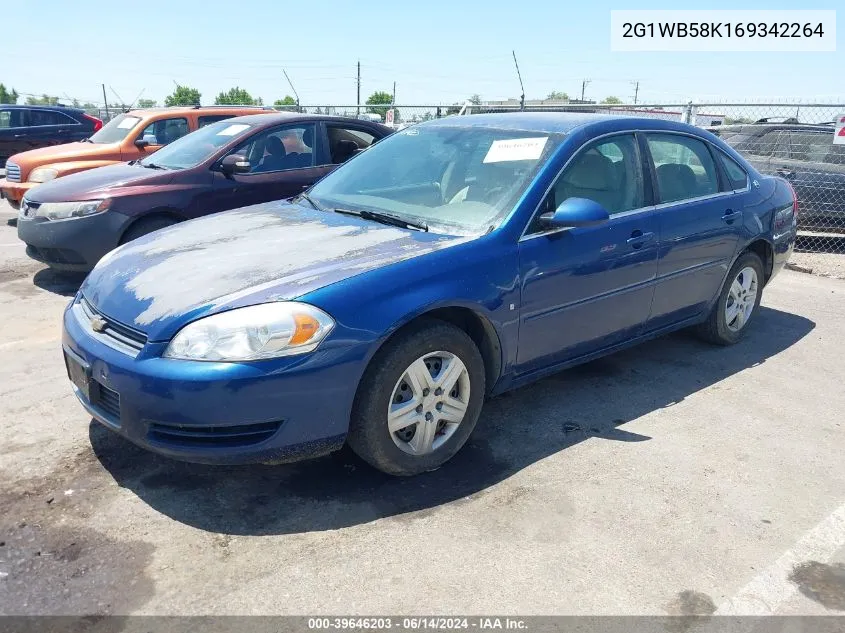 2006 Chevrolet Impala Ls VIN: 2G1WB58K169342264 Lot: 39646203