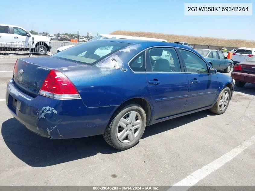 2G1WB58K169342264 2006 Chevrolet Impala Ls