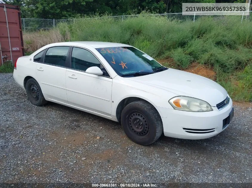 2006 Chevrolet Impala Ls VIN: 2G1WB58K969357353 Lot: 39663381