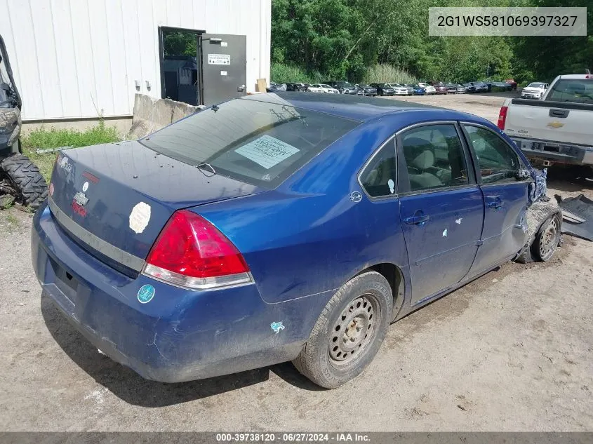 2006 Chevrolet Impala Police VIN: 2G1WS581069397327 Lot: 39738120