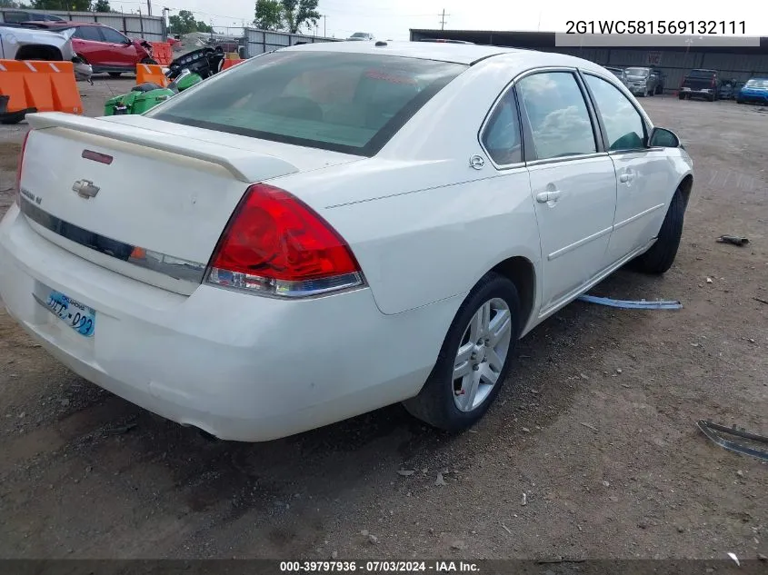 2006 Chevrolet Impala Lt VIN: 2G1WC581569132111 Lot: 39797936