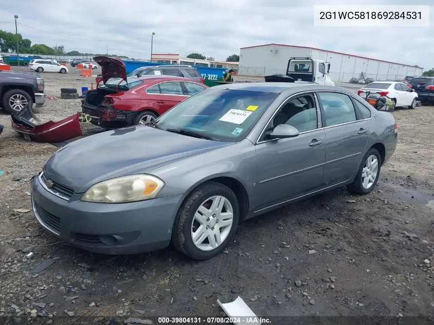 2006 Chevrolet Impala Lt VIN: 2G1WC581869284531 Lot: 39804131