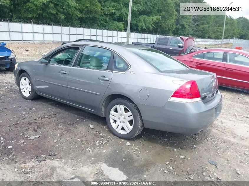 2006 Chevrolet Impala Lt VIN: 2G1WC581869284531 Lot: 39804131