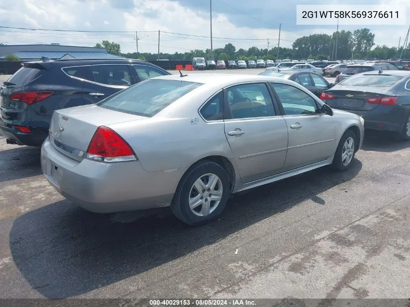 2006 Chevrolet Impala Lt VIN: 2G1WT58K569376611 Lot: 40029153