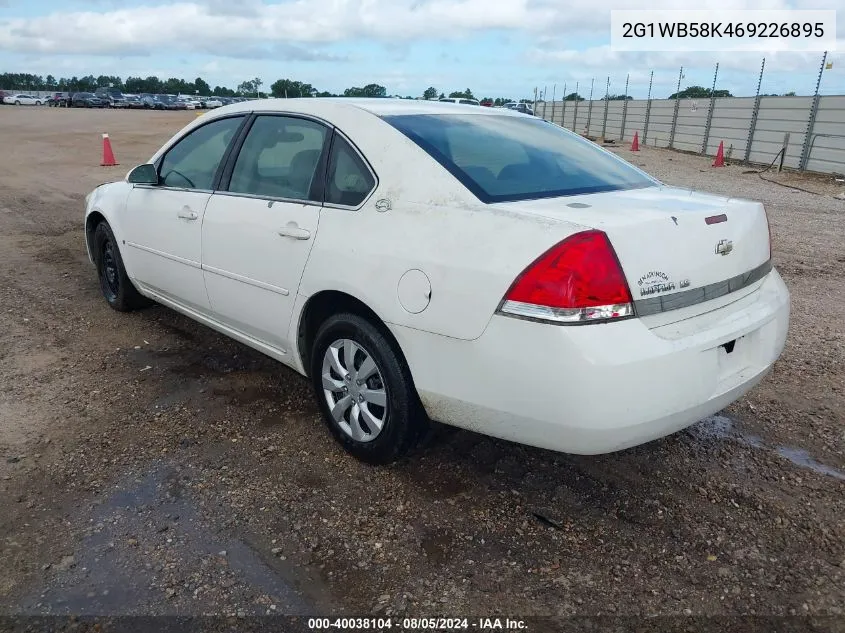 2006 Chevrolet Impala Ls VIN: 2G1WB58K469226895 Lot: 40038104