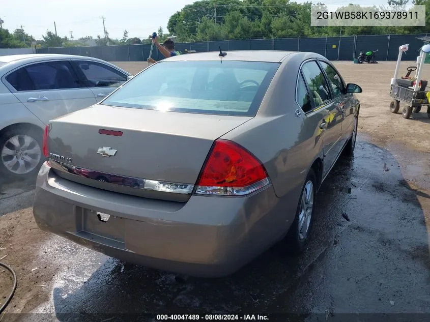 2006 Chevrolet Impala Ls VIN: 2G1WB58K169378911 Lot: 40047489