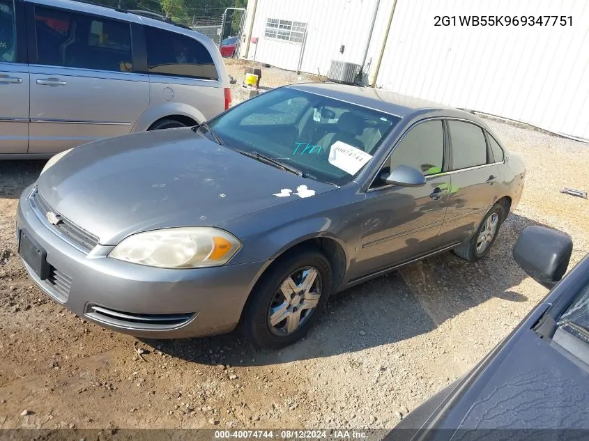 2G1WB55K969347751 2006 Chevrolet Impala Ls