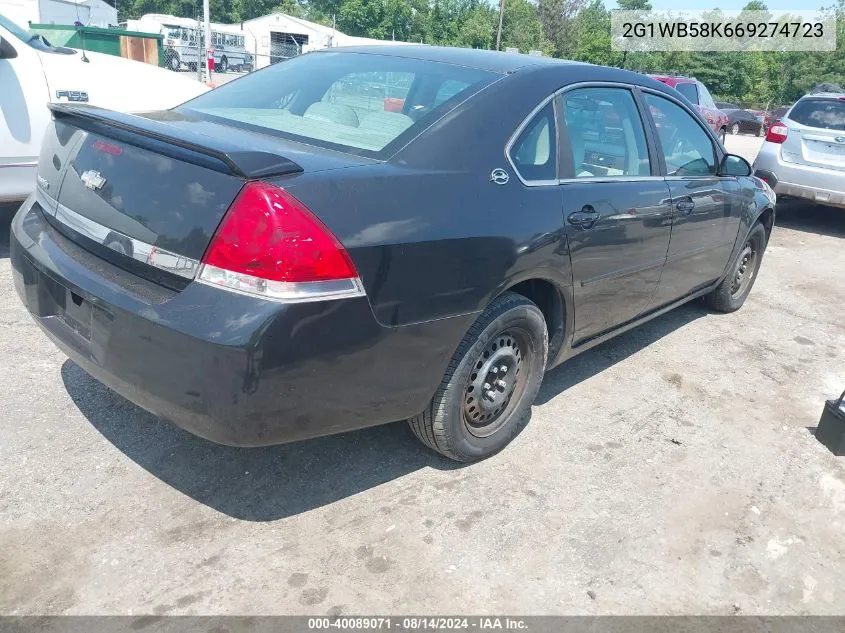 2006 Chevrolet Impala Ls VIN: 2G1WB58K669274723 Lot: 40089071