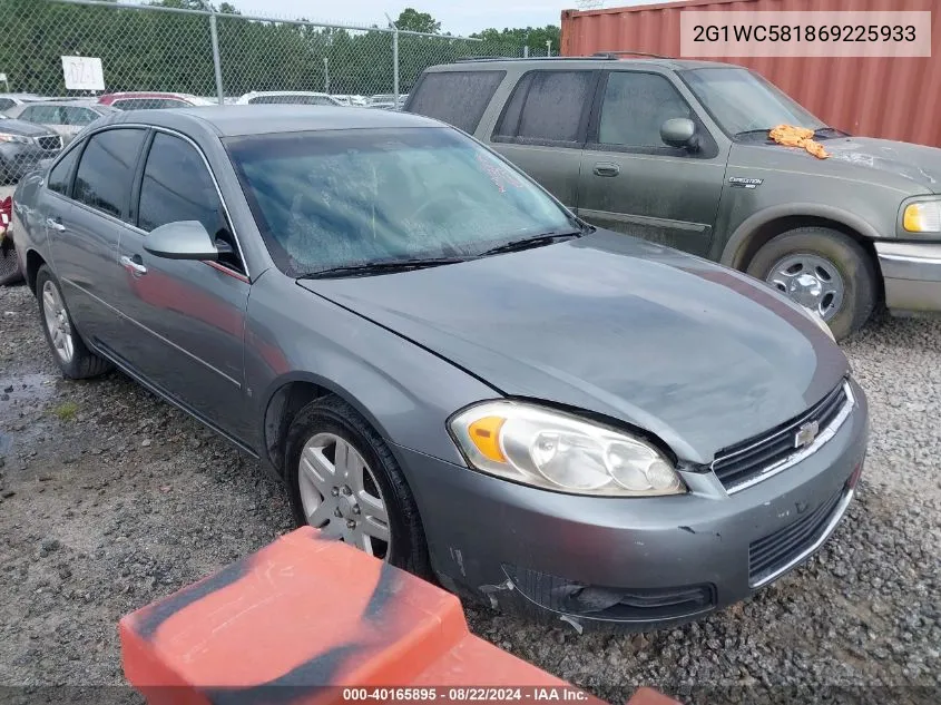 2006 Chevrolet Impala Lt VIN: 2G1WC581869225933 Lot: 40165895