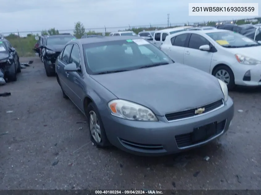 2006 Chevrolet Impala Ls VIN: 2G1WB58K169303559 Lot: 40180284