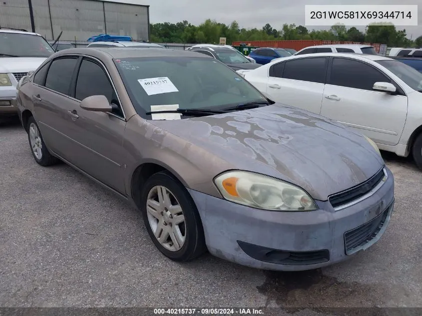 2006 Chevrolet Impala Lt VIN: 2G1WC581X69344714 Lot: 40215737