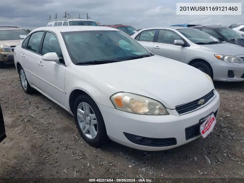 2006 Chevrolet Impala Ltz VIN: 2G1WU581169121460 Lot: 40251654