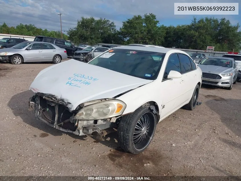 2006 Chevrolet Impala Ls VIN: 2G1WB55K069392223 Lot: 40272149