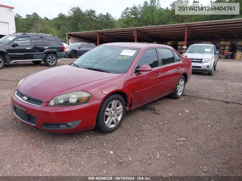 2G1WC581269404761 2006 Chevrolet Impala Lt