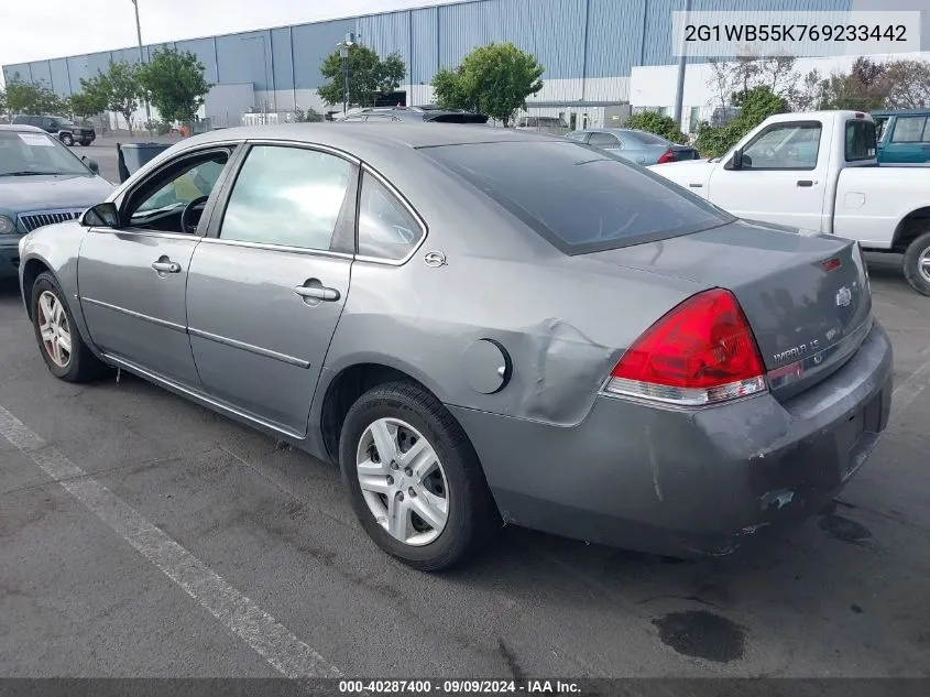 2006 Chevrolet Impala Ls VIN: 2G1WB55K769233442 Lot: 40287400