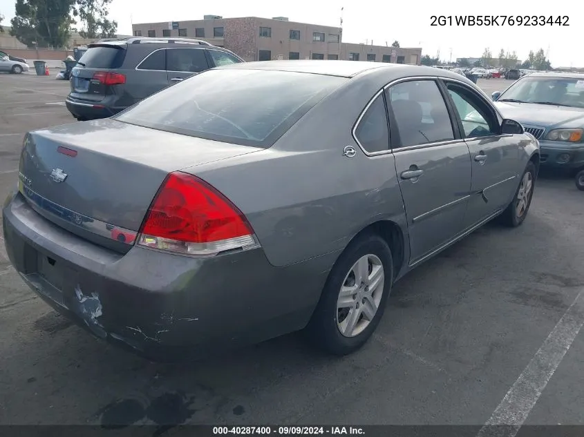 2G1WB55K769233442 2006 Chevrolet Impala Ls