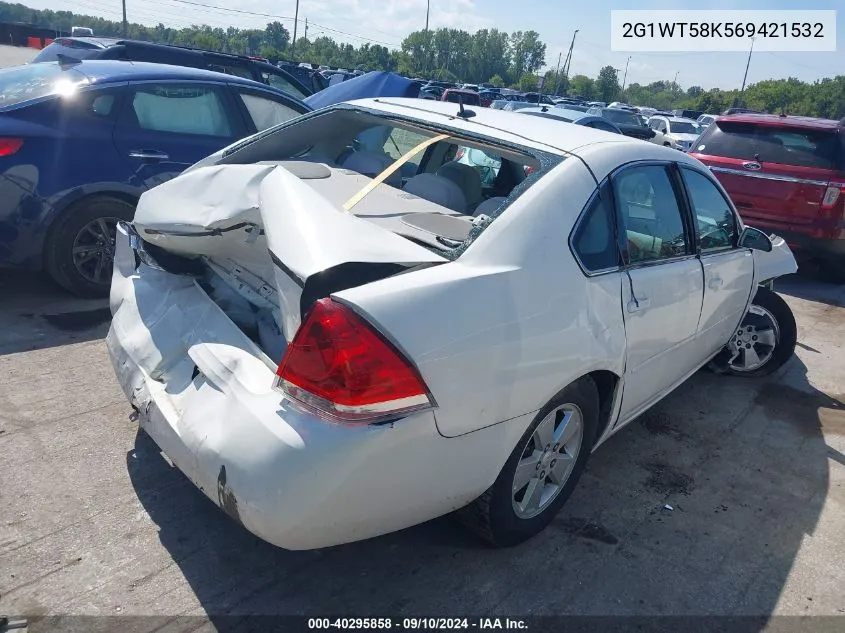 2006 Chevrolet Impala Lt VIN: 2G1WT58K569421532 Lot: 40295858